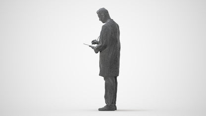3D people model man medical, scanned human for 3ds Max rendering, square thumbnail