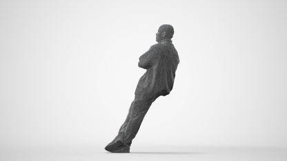 3D scanned man hospitality, photorealistic archviz people for Enscape and SketchUp, square thumbnail