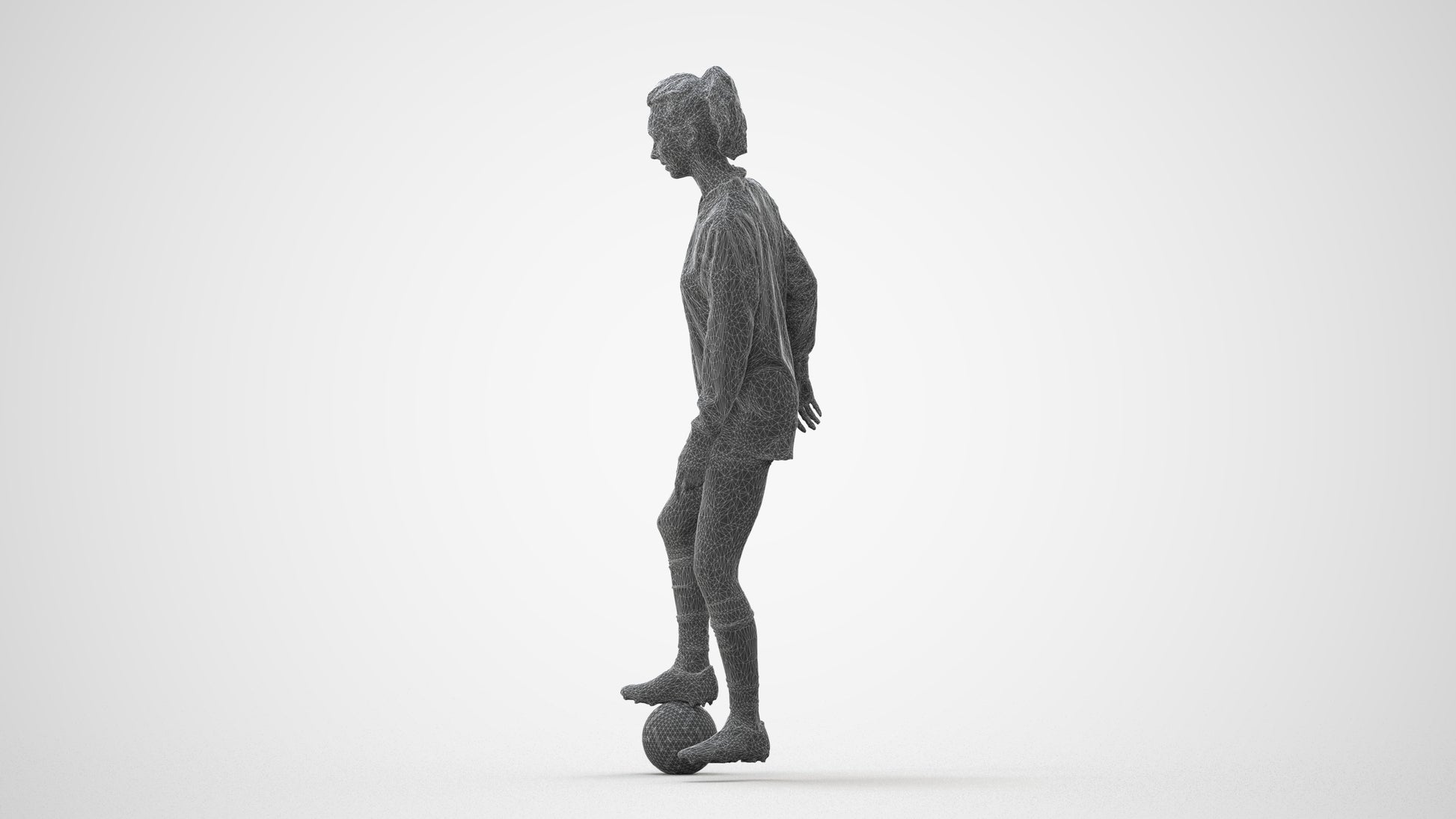 realistic 3D woman sport, scanned archviz people for Blender and 3ds Max, square thumbnail