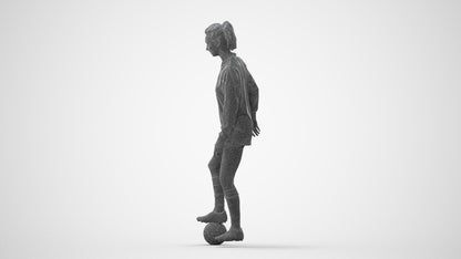realistic 3D woman sport, scanned archviz people for Blender and 3ds Max, square thumbnail