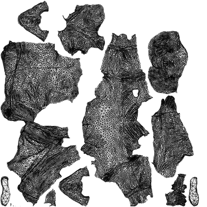scanned 3D man casual sitting, photogrammetry people for Enscape and V-Ray, wireframe top-down view