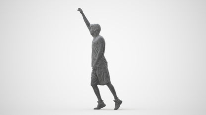 realistic 3D man sport, scanned archviz people for Blender and 3ds Max, square thumbnail