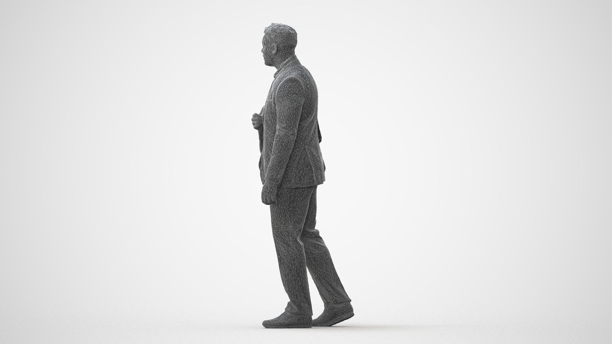realistic 3D people man business, render-ready for V-Ray and Corona, FBX OBJ, square thumbnail