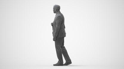realistic 3D people man business, render-ready for V-Ray and Corona, FBX OBJ, square thumbnail