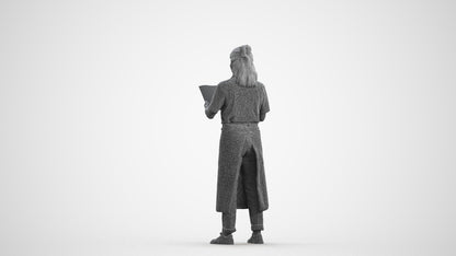 realistic 3D people woman hospitality, render-ready for V-Ray and Corona, FBX OBJ, wireframe front view
