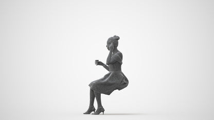 3D scanned woman formalaffairs formal, photorealistic archviz people for Enscape and SketchUp, square thumbnail