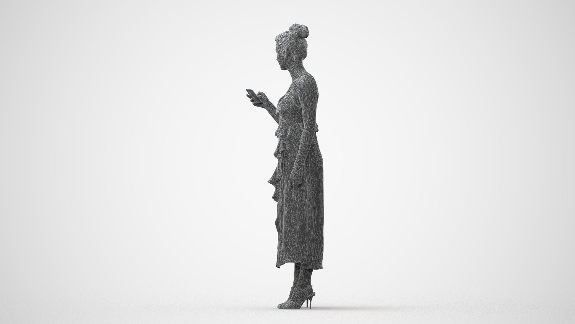 3D people model woman formal formalaffairs, scanned human for 3ds Max rendering, square thumbnail