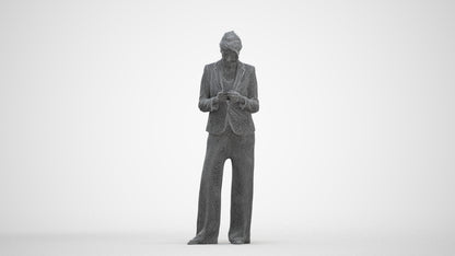 realistic 3D woman business, scanned archviz people for Blender and 3ds Max, three-quarter front view render