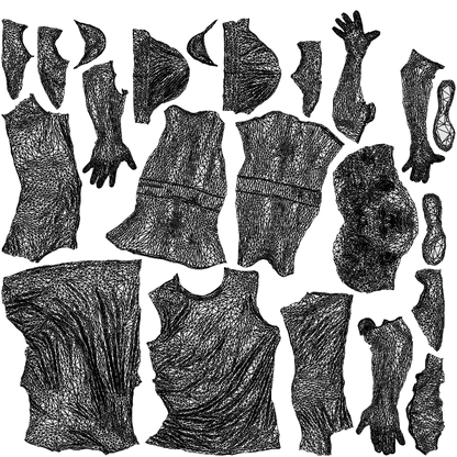realistic 3D people man sport, render-ready for V-Ray and Corona, FBX OBJ, wireframe top-down view