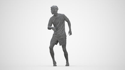realistic 3D people man sport, render-ready for V-Ray and Corona, FBX OBJ, wireframe back view