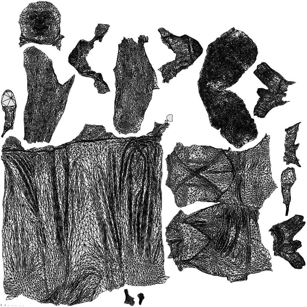 3D people model woman formal formalaffairs, scanned human for 3ds Max rendering, wireframe top-down view