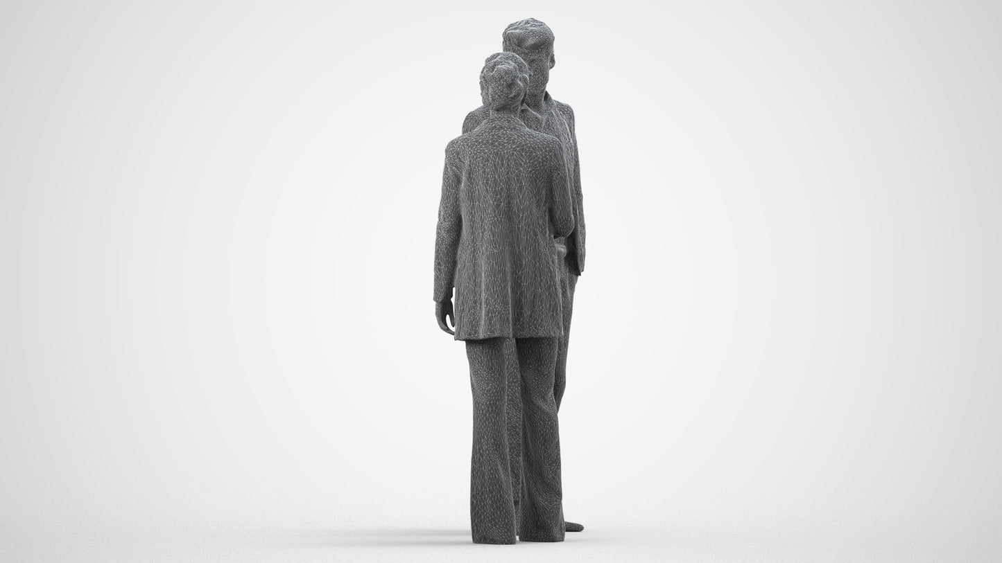 photogrammetry 3D woman business, realistic human model archviz FBX, wireframe side view