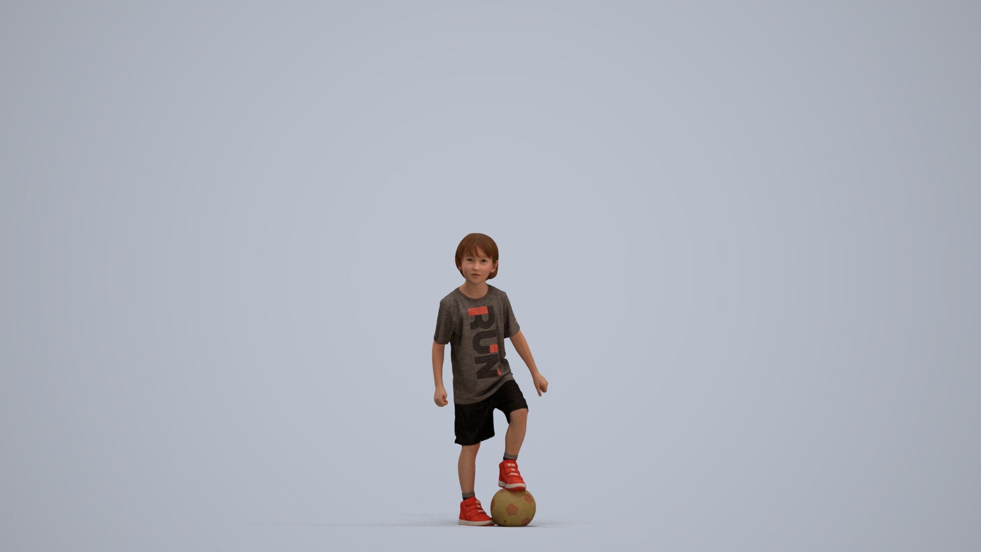 photogrammetry 3D boy casual kids, realistic human model archviz FBX, standing pose render