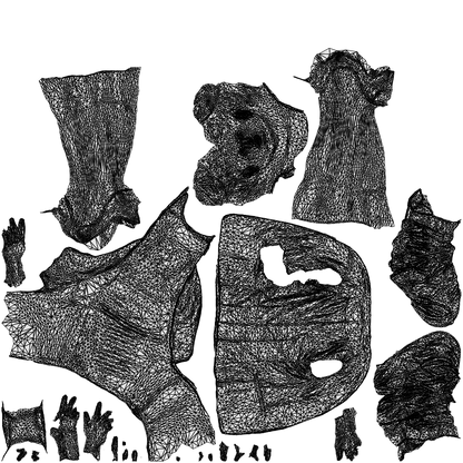 photogrammetry 3D woman business, realistic human model archviz FBX, wireframe top-down view