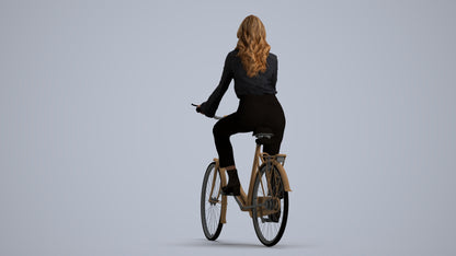 photogrammetry 3D woman business mix, realistic human model archviz FBX, front view render