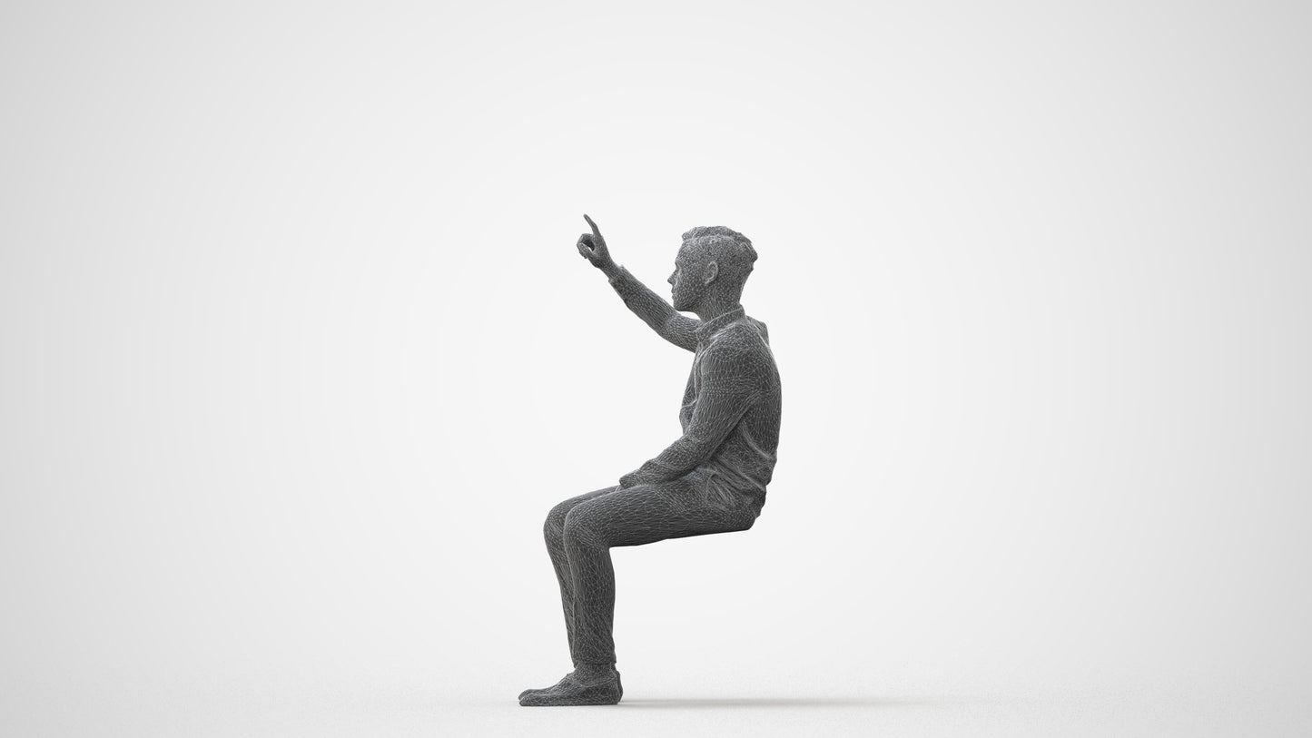 3D scanned boy kids, photorealistic archviz people for Enscape and SketchUp, square thumbnail