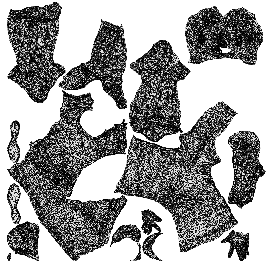 3D human model man sport, photogrammetry scanned person for archviz, wireframe top-down view