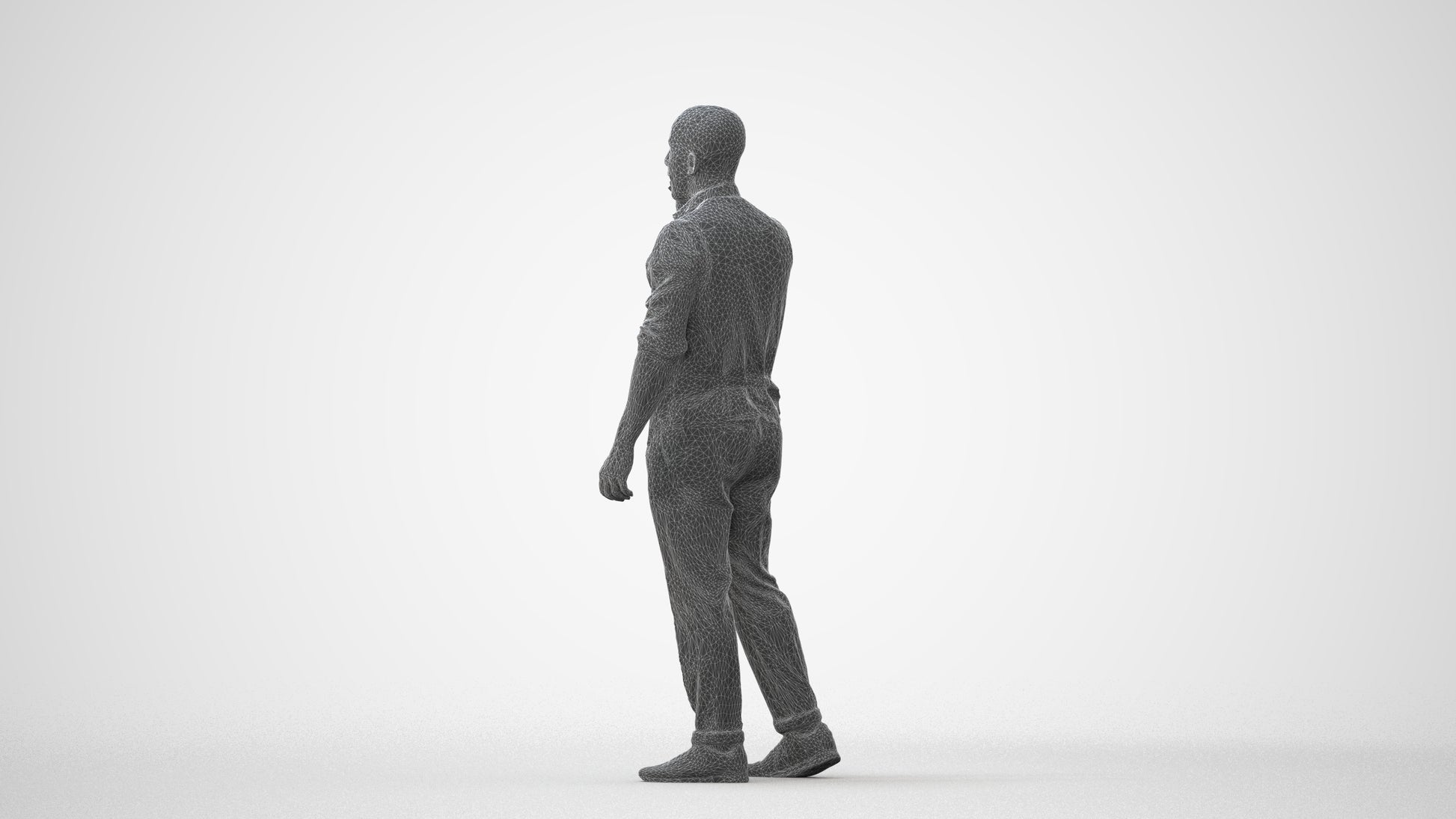 realistic 3D man business, scanned archviz people for Blender and 3ds Max, square thumbnail