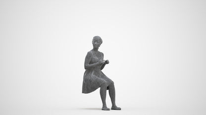 photogrammetry 3D woman formal formalaffairs, realistic human model archviz FBX, three-quarter front view render