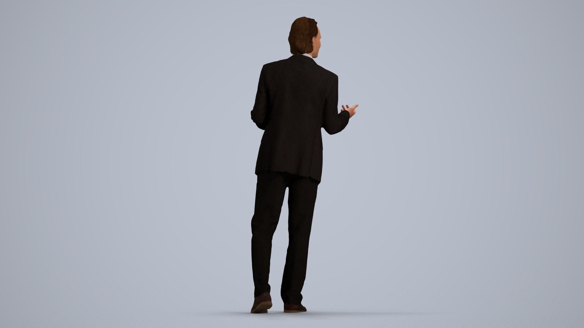 realistic 3D people man business, render-ready for V-Ray and Corona, FBX OBJ, front view render
