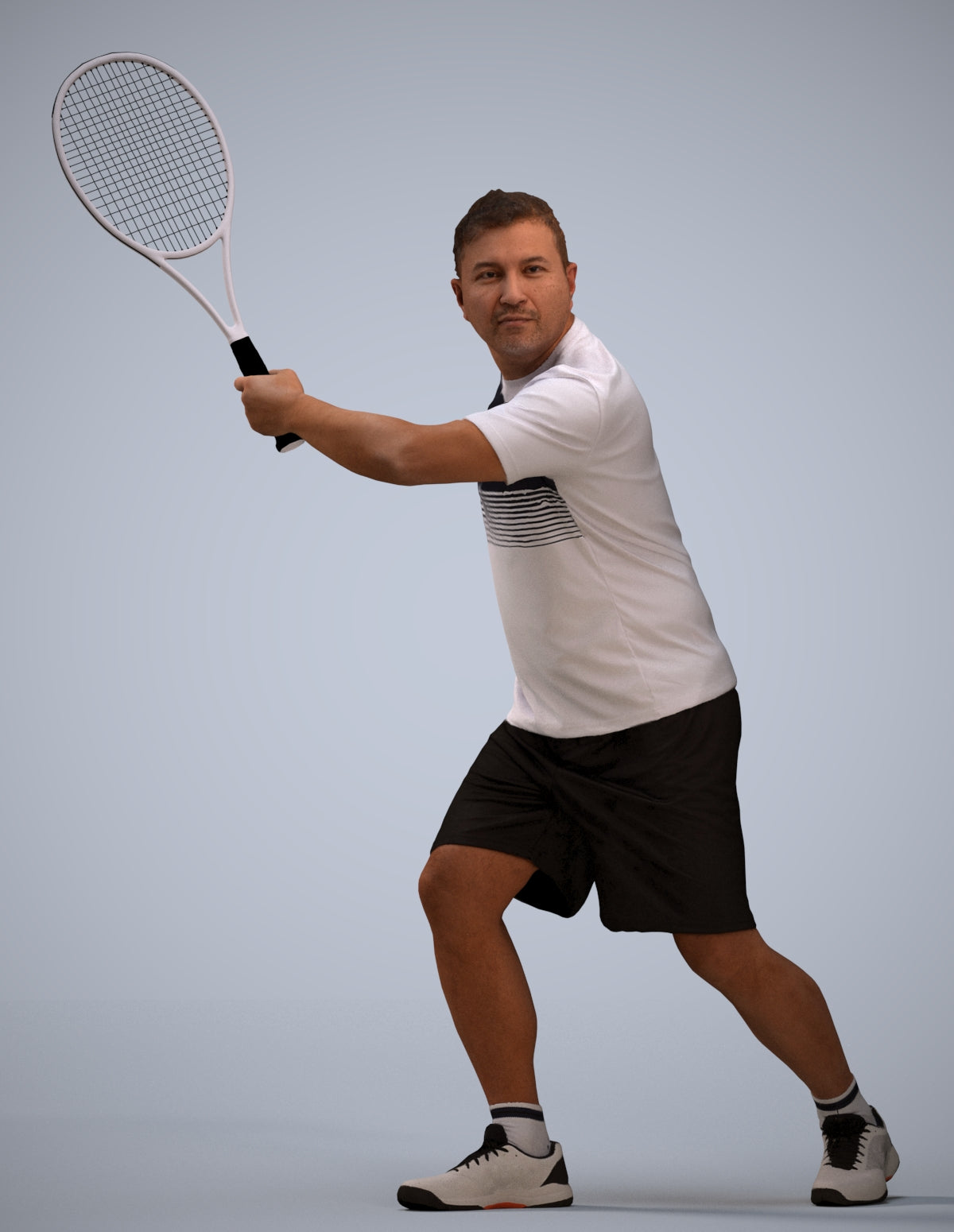 photogrammetry 3D man sport, realistic human model archviz FBX