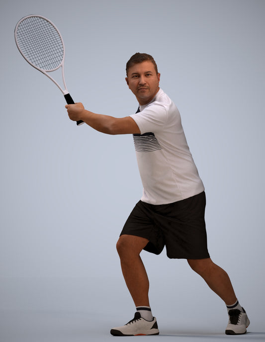 photogrammetry 3D man sport, realistic human model archviz FBX