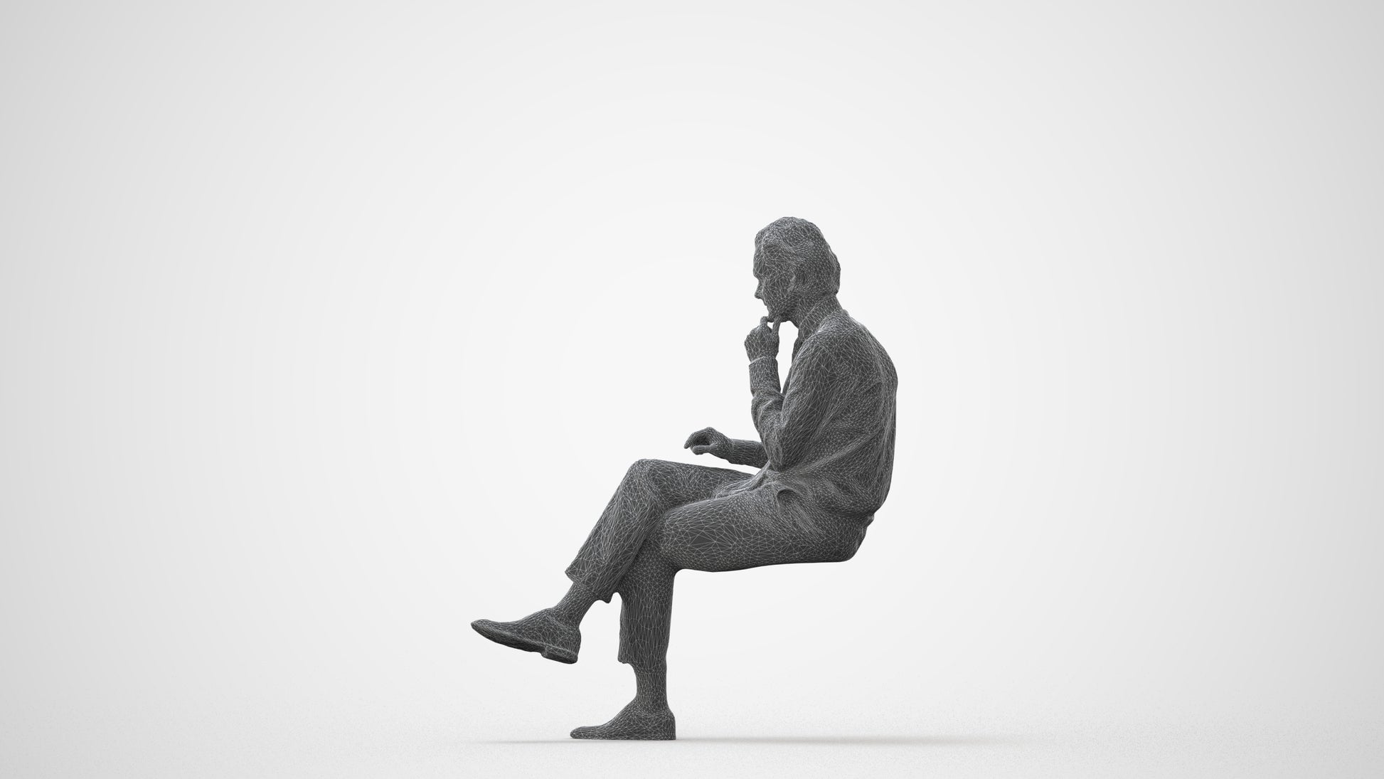 realistic 3D people man business, render-ready for V-Ray and Corona, FBX OBJ, square thumbnail