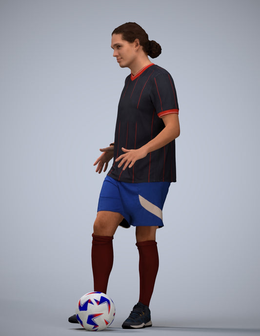 photogrammetry 3D man sport, realistic human model archviz FBX
