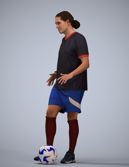 photogrammetry 3D man sport, realistic human model archviz FBX