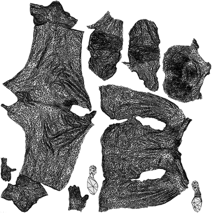 3D human model man casual walking, photogrammetry scanned person for archviz, wireframe three-quarter view