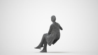 3D people model woman casual couple, scanned human for 3ds Max rendering, square thumbnail