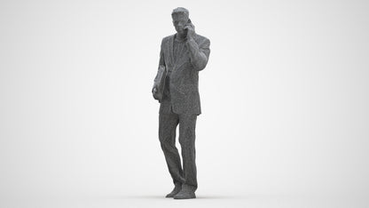 realistic 3D people man business, render-ready for V-Ray and Corona, FBX OBJ, three-quarter front view render