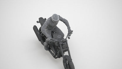 3D people model man casual cycling, scanned human for 3ds Max rendering, wireframe three-quarter view