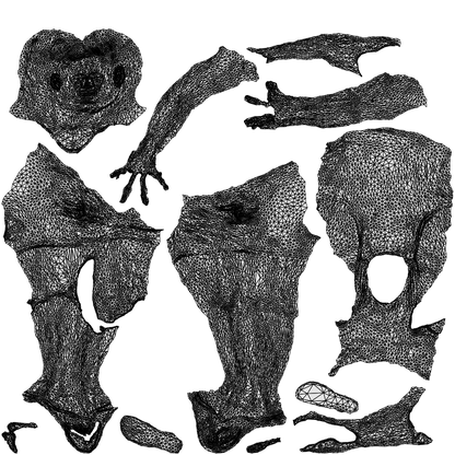 realistic 3D people man casual sitting, render-ready for V-Ray and Corona, FBX OBJ, wireframe top-down view