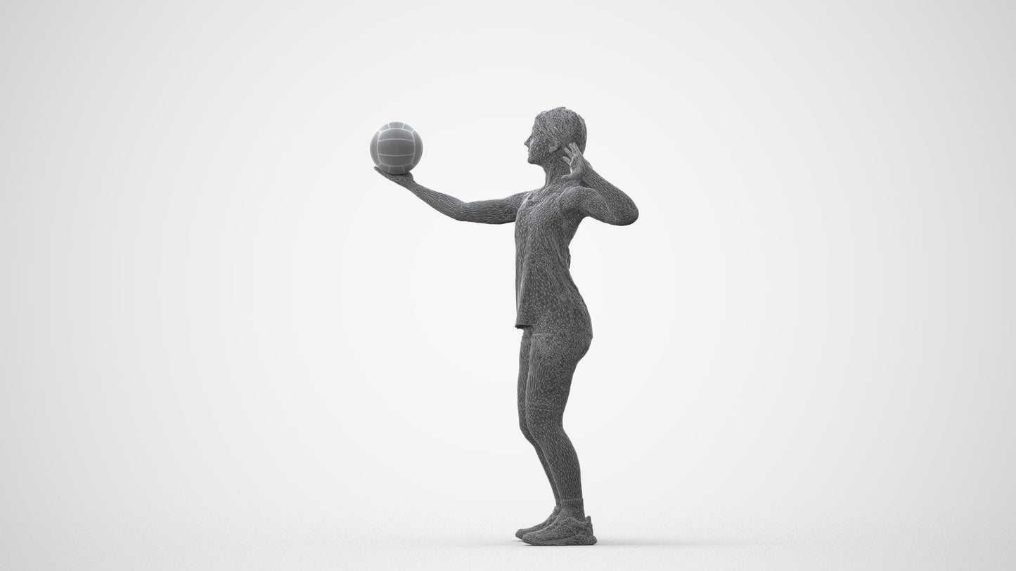 photogrammetry 3D girl sport, realistic human model archviz FBX, square thumbnail