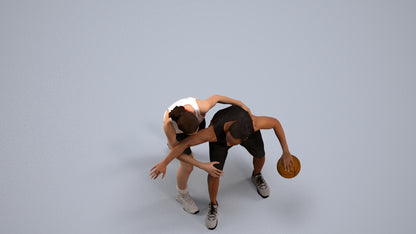 realistic 3D people woman sport, render-ready for V-Ray and Corona, FBX OBJ, back view render