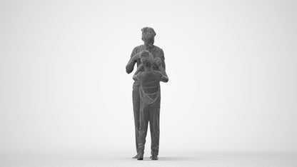 photogrammetry 3D girl mix, realistic human model archviz FBX, square thumbnail