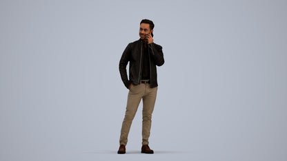 photogrammetry 3D man business standing, realistic human model archviz FBX, standing pose render