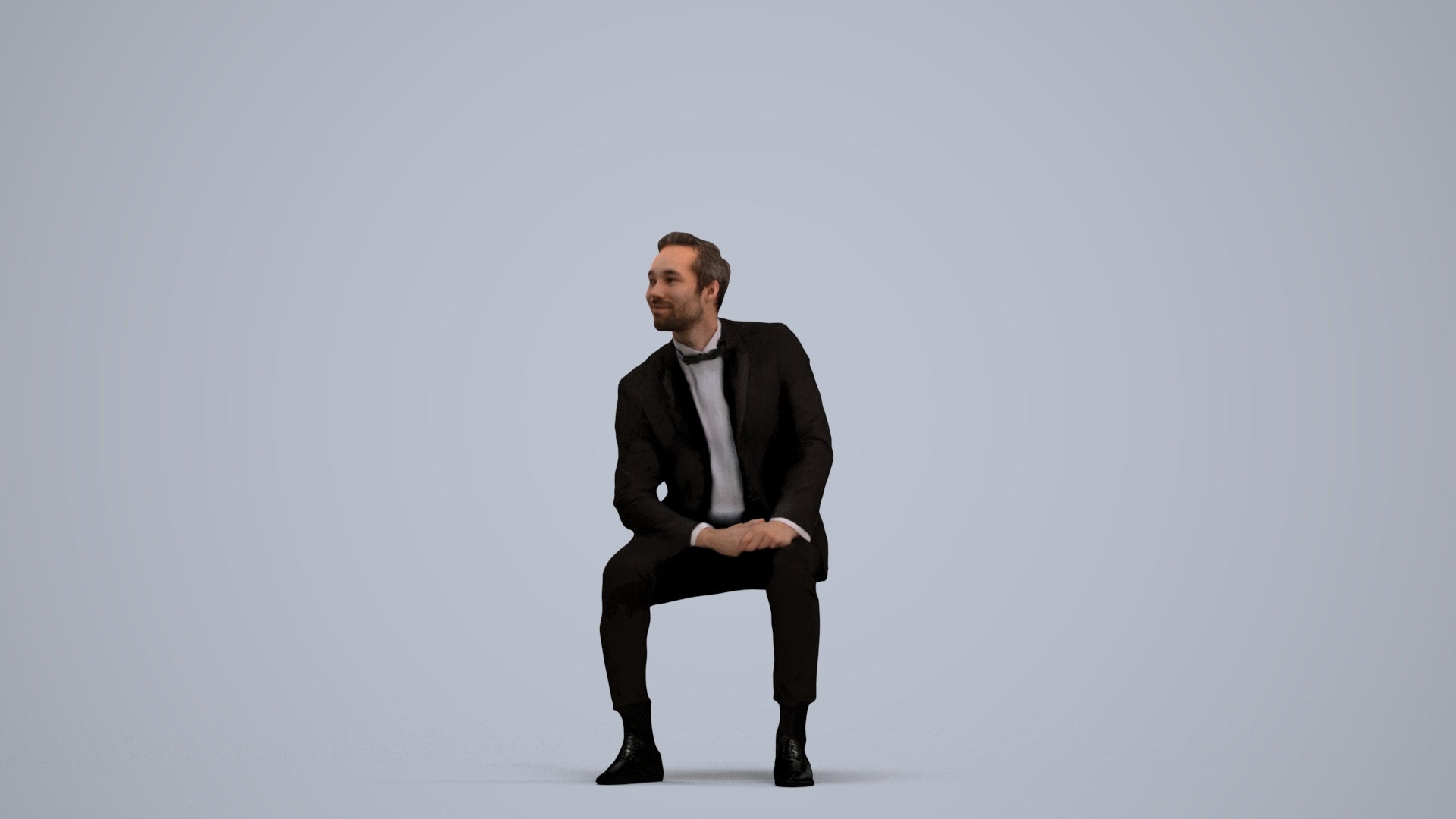 photogrammetry 3D man formal formalaffairs, realistic human model archviz FBX, standing pose render