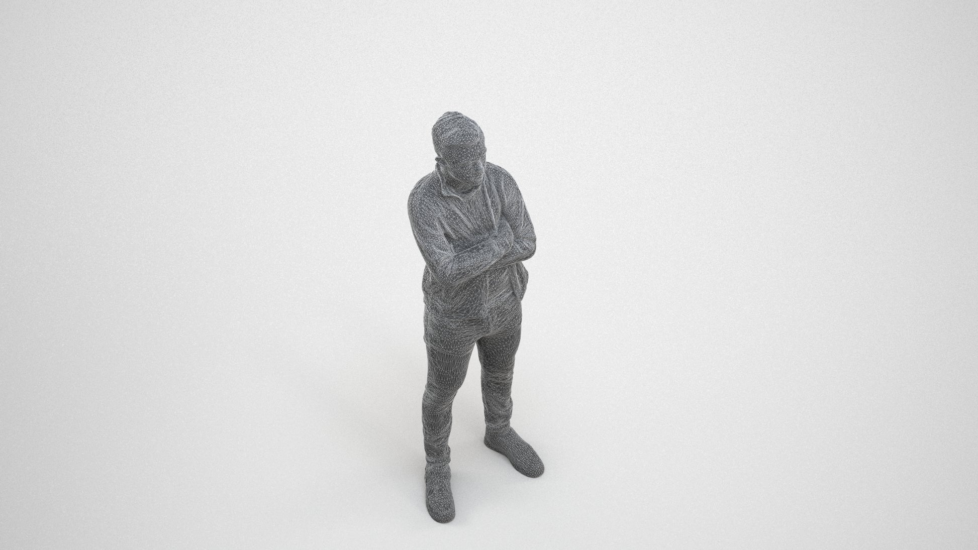 realistic 3D people boy casual kids, render-ready for V-Ray and Corona, FBX OBJ, wireframe three-quarter view