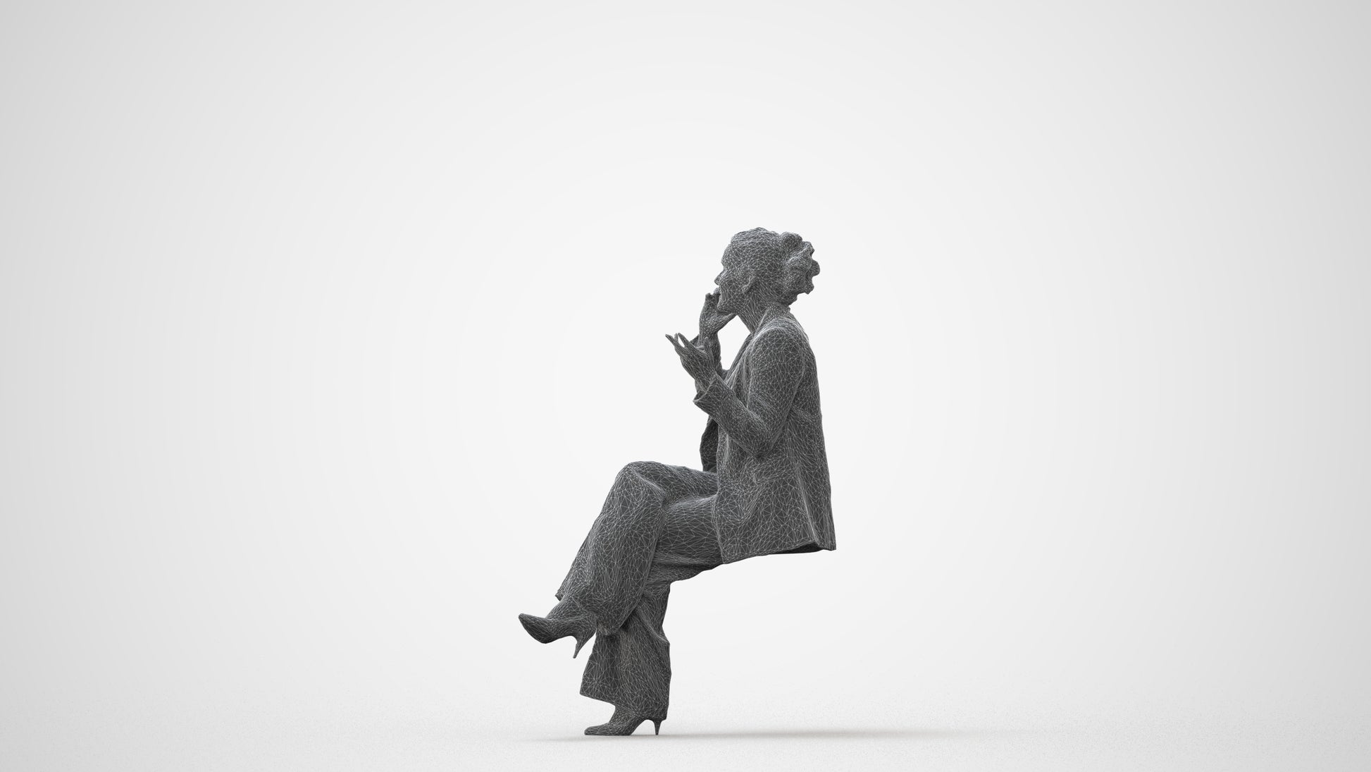 3D scanned woman business, photorealistic archviz people for Enscape and SketchUp, square thumbnail