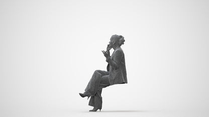 3D scanned woman business, photorealistic archviz people for Enscape and SketchUp, square thumbnail