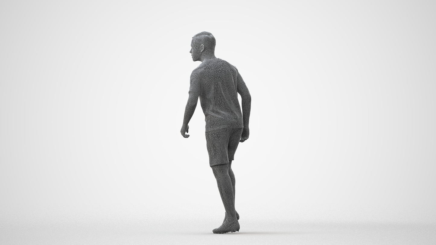 scanned 3D boy sport, photogrammetry people for Enscape and V-Ray, square thumbnail
