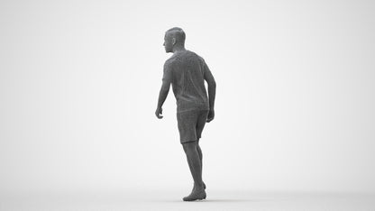scanned 3D boy sport, photogrammetry people for Enscape and V-Ray, square thumbnail