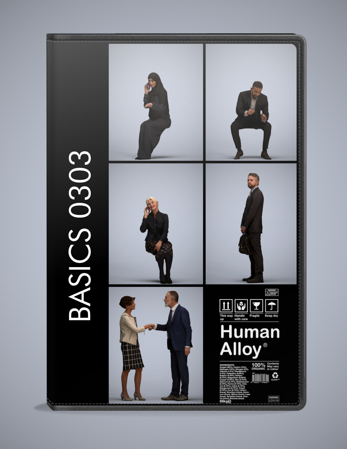 3D human models business bundle, 5 photogrammetry scanned people for archviz