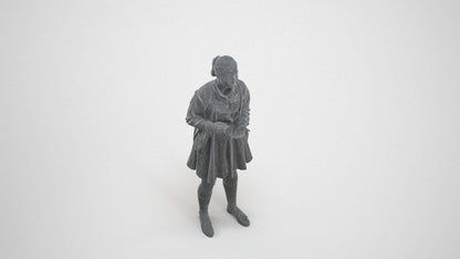 realistic 3D human girl kids, archviz people FBX OBJ for Blender, wireframe three-quarter view