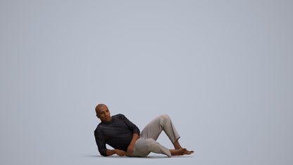 realistic 3D human man bathroom, archviz people FBX OBJ for Blender, standing pose render