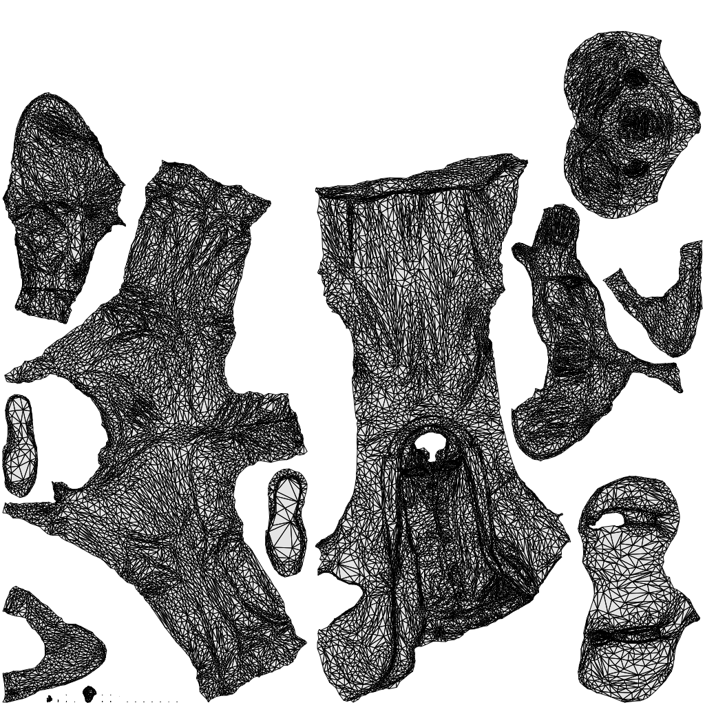 3D human model man business, photogrammetry scanned person for archviz, wireframe top-down view