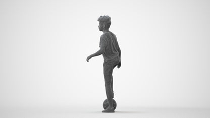 photogrammetry 3D boy casual kids, realistic human model archviz FBX, square thumbnail