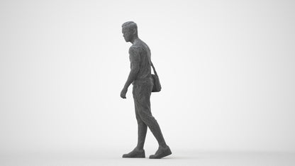 realistic 3D human boy casual kids, archviz people FBX OBJ for Blender, square thumbnail